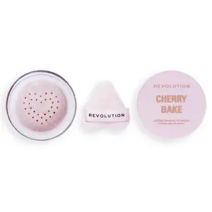 Revolution, Cherry Bake Loose Powder & Puff
