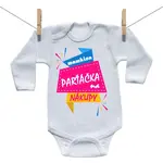 Boodyy Body s dlhým rukávom Mamkina parťáčka na nákupy 80 (9-12 mesiacov)