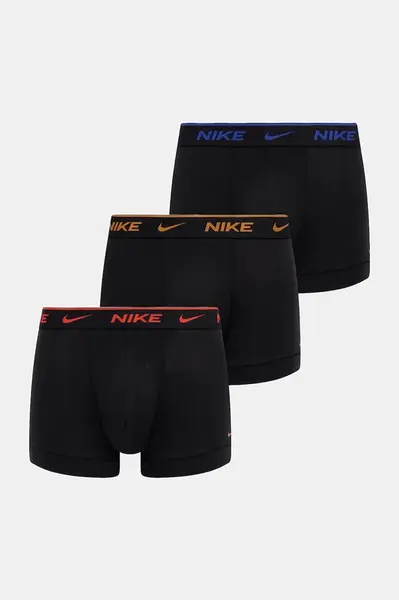 Boxerky Nike 3-pack černá barva, 0000KE1008