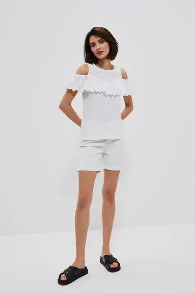 Marisse Lyocell Shorts L-Sh-3702 White