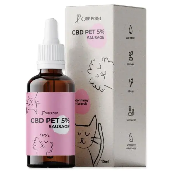 Olej CBD 5% příchuť klobása 10ml