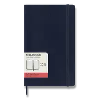 Diář Moleskine 2026 - měkké desky L, denní, modrý
