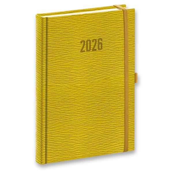 Denní diář Rivoli 2026 - A5, žlutozelený