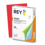 Barevný papír Rey Adagio, intenzivní sytost, 500 listů - červený