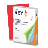 Barevný papír Rey Adagio, intenzivní sytost, 500 listů - červený