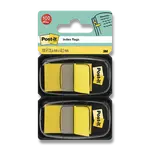 Samolepicí popisovatelné záložky 3M Post-it, 2 x 50 záložek - žluté