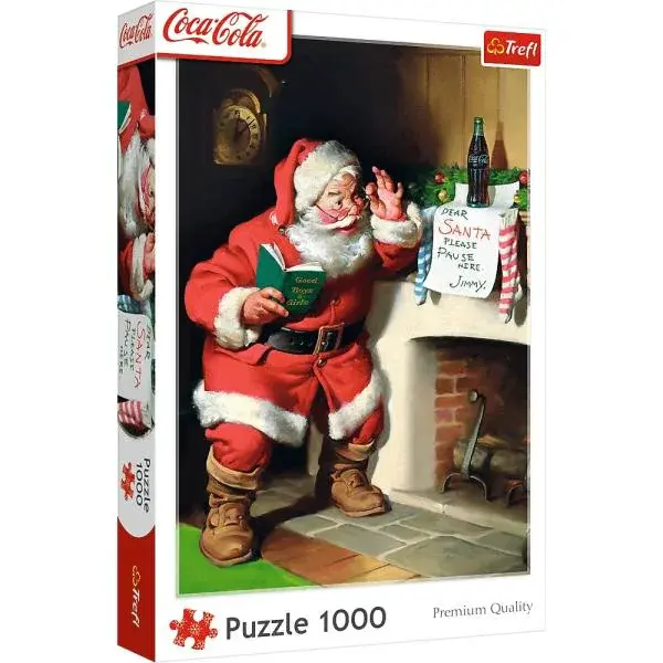 Trefl Puzzle 1000 Coca-Cola: Santa u krbu