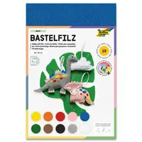 Filcový papír Folia - 10 listů, mix barev