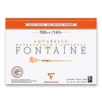 Akvarelový blok Clairefontaine Fontaine Hot Pressed - 23 x 31 cm, 20 listů, 300 g