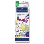 Popisovač Faber-Castell Goldfaber Sketch Dual Marker Kawaii - sada, 6 barev