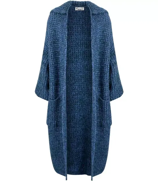 Pri Long warm cardigan sweater thick weave VALERIA