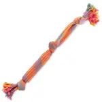 Hračka Dog Fantasy přetahovadlo barevné se zvukem vzor 1, 3 knoty 53cm