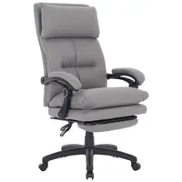 MID.YOU KANCELÁŘSKÉ KŘESLO, mikrovlákno, šedá