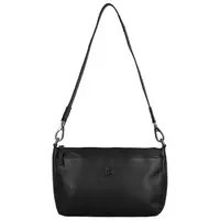 Dámska kožená kabelka cez rameno čierna - Bellugio Trungis
