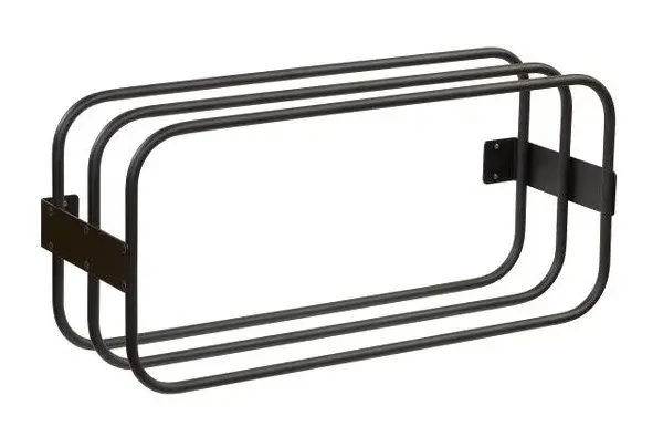 Držiak na uteráky na stenu Sibel - čierny (0170051) + darček zadarmo