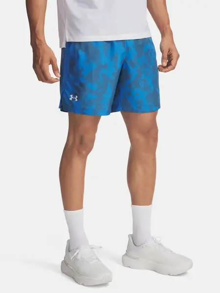 Pánské kraťasy Under Armour UA LAUNCH 7'' PRINT SHORTS-BLU - Pánské