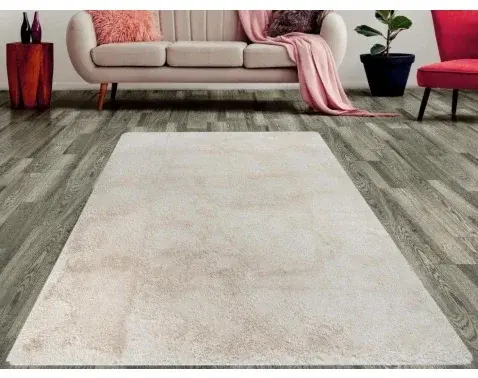 Koberec Fluffy Shaggy 160x220 cm, béžový%