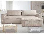 Rohová sedacia súprava Lilly, béžová štruktúrovaná látka%