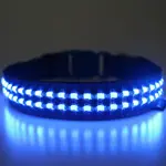 Svietivý USB svietiaci obojok Reedog pre malé, stredné a veľké psy - Modrá - S