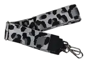 NovaKabelka.sk Látkový prídavný popruh leopardo bianco nero