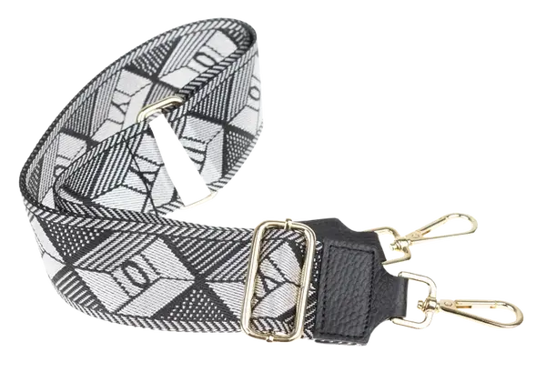 NovaKabelka.sk Látkový prídavný popruh cubo nero