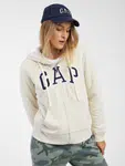 Krémová dámska zateplená mikina GAP