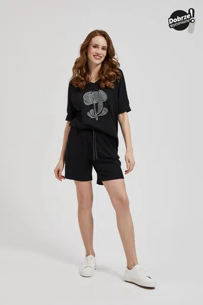 Marisse Women's Shorts L-Sh-4301 Black
