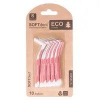 SOFTDENT ECO Mezizubní kartáček zahnutý 0,5 mm 10 ks