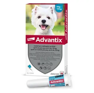 ADVANTIX Spot-on pro psy 4-10 kg 1 ml 4 pipety
