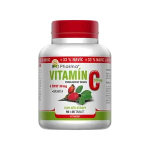 BIO PHARMA Vitamín C 500 mg s šípky 90+30 tablet