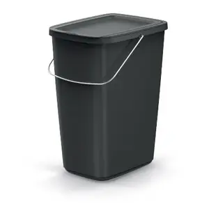 Koš odpadkový COMPACTA Q FLAP BASIC černý 12l