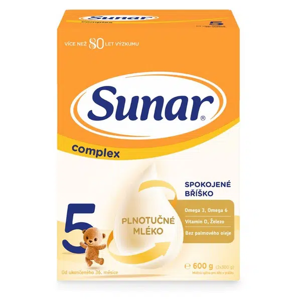 SUNAR Complex 5 dětské mléko od 36 měsíců 600 g