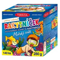 TEREZIA Rakytníček multivitamínové želatinky s rakytníkem Mořský svět 140 kusů