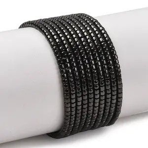 Electroplate Glass Cylinder Seed Beads Strands