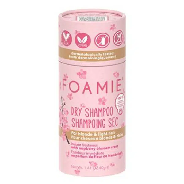 FOAMIE Suchý šampon pro blond a světlé vlasy Berry Blonde 40 g