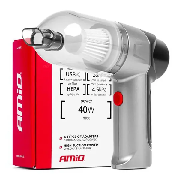 Vysavač ruční AMIO 03692 do auta 40W