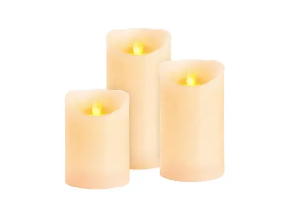 Vosková LED svíčka MagicHome 8091160 sada 3ks