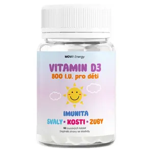 MOVIT ENERGY Vitamin D3 800 I.U. pro děti 90 tablet