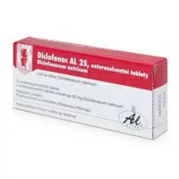 DICLOFENAC AL 25mg enterosolventní tablety 20 kusů