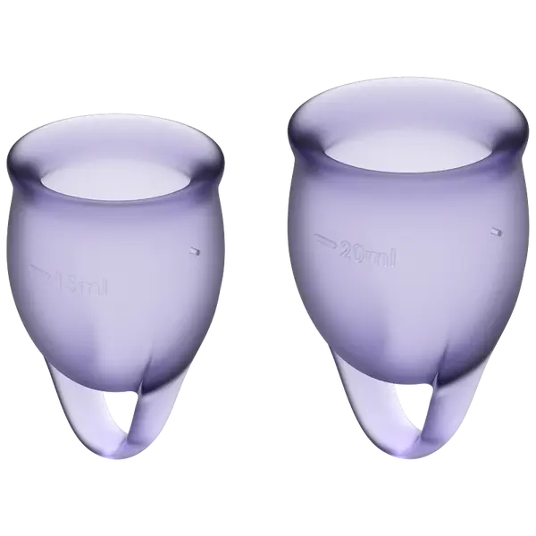 SATISFYER Feel confident lila menstruační kalíšek fialový
