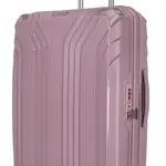 Střední skořepinový kufr Travelite Elvaa 4w M Rosé