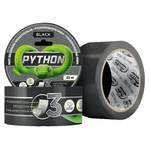 Vysokopevnostní páska Python 25 m černá