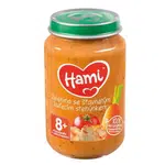 HAMI Zelenina se šťavnatým kuřecím stehýnkem 200 g 8m+