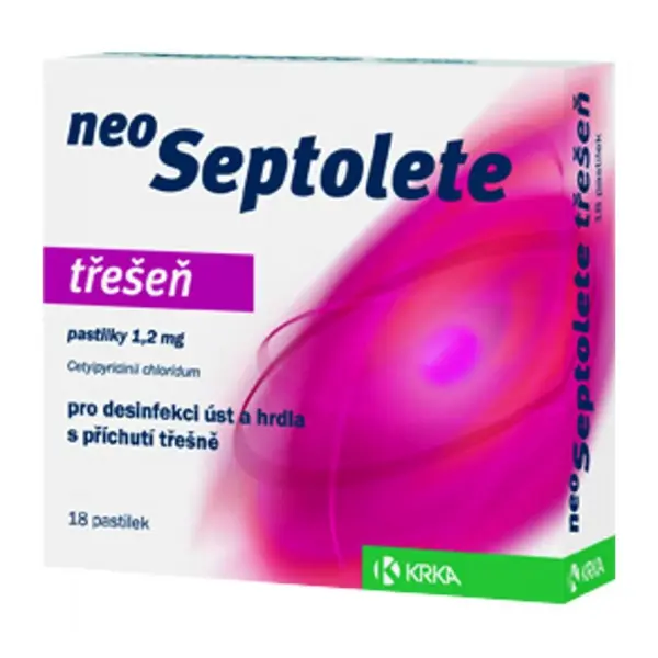 NEOSEPTOLETE Třešeň 1.2 mg 18 pastilek