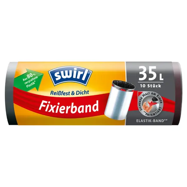SWIRL Zatahovací pytle s elastickým lemem 35 litrů 28µ 10 ks