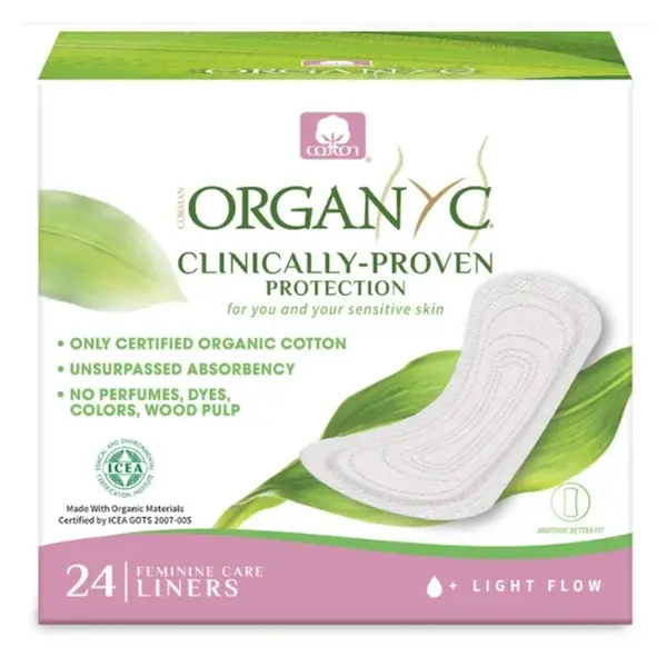 ORGANYC Slipové vložky Light 24 kusů