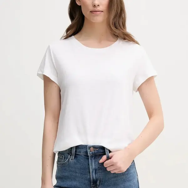 Ľanové tričko Pepe Jeans MEGAN