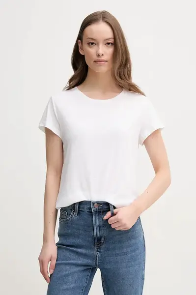 Pepe Jeans Ľanové tričko Pepe Jeans MEGAN