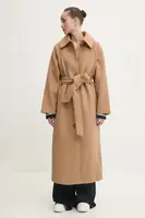 Vlnený kabát Abercrombie & Fitch