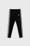 Detské legíny adidas Originals HD2025 čierna farba, s potlačou